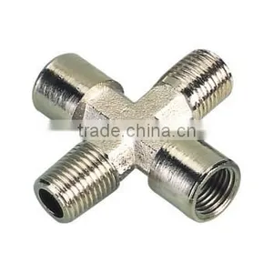 High Quality 2015 New Arrival Brass Cross Type Brass Couplings thumbnail-1