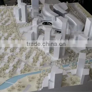 Scale 1/1000 White Block Model for Residential Planning thumbnail-1