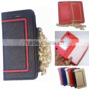 Phone Cases Cover Black With Chain/lanyard and Mirror for Girls Lady for Cute Luxury Cell Mobile Smart Phone thumbnail-1
