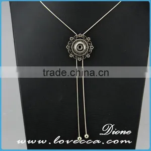 Made in China Custome Silver Button Pendant Necklace Jewelry for Sale thumbnail-2