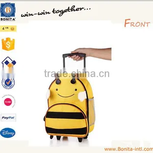 Wholesale Cartoon Bee Child School Bag Trolley With Wheels Bright thumbnail-1