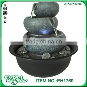Interior Design Three Tier Cascading Tabletop Fountain thumbnail-6