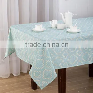 1PC LINEN LOOK PRINTING TABLECLOTH thumbnail-1