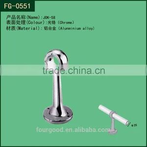 Metal Chrome 25mm Tube Connector Fitting thumbnail-1