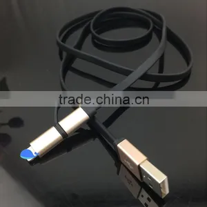 Colorful Micro Braided Usb Cable 2 in 1 Usb Cable for Iphone 6 Cable Charger thumbnail-1