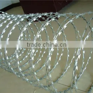Razor Barbed Wire Mesh Fence/stainless Steel Razor Barbed Wire thumbnail-1