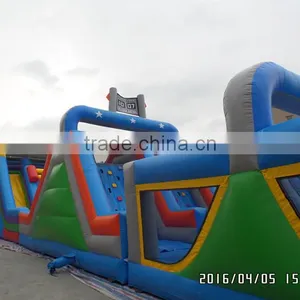 Large Inflatable Bouncer Castle and Slide Combo,huge Inflatable Obstacle Course thumbnail-5