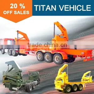 Factory New 3 Axles 40 ft Two Movable Crane Hydraulic Container Self Loading, 20 ft Container Self Loading thumbnail-6