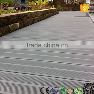 Seamless Interlocked Solid Recycled Preassemble Pvc Sport Floor Decking in Gray thumbnail-3