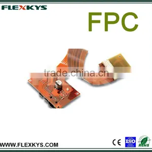 Single Layer Yellow Soldermask FPC Copper Flexible Printed Circuit Membrane Switches With 0.5mm Board Thickness thumbnail-5