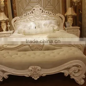 White Luxury Antique Customized Oak Solid Wood Luxury Wardrobe for Sale thumbnail-2