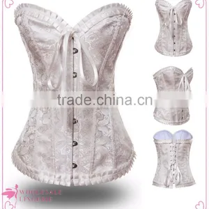 White Corset Tops to Wear Out Cheap Corset for Sale thumbnail-3