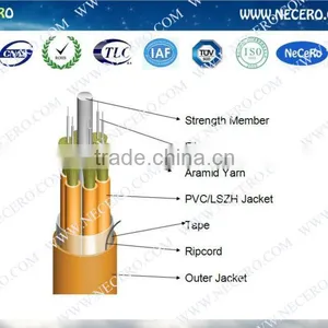 Bulk 50/125 OM3, 10 Gigabit Rated Multimode Fiber Optic Breakout Style Cable thumbnail-1