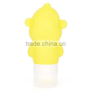Cute Monkey Style Travel Silicone Containers for Flying thumbnail-4