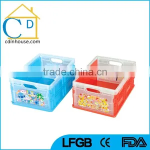 Plastic Toy Storage Bin With Handle thumbnail-4