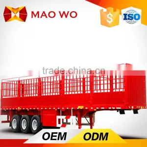 3 Axle High Quality Gooseneck Fence Cargo Transport Stake Semi Trailer thumbnail-2