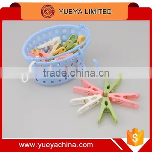 Household Storage Basket With 20 Pcs Clothes Peg Clips thumbnail-4