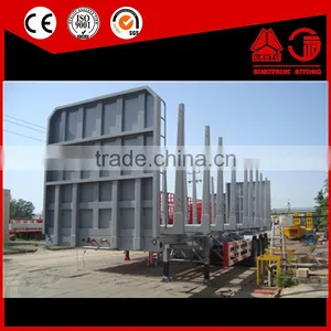 3 Axles 100 Tons Wood Transport Truck Trailer Made in China for Sale thumbnail-2