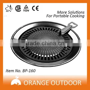 Non- Stick no Smoke Round Bbq Grill Plate With LFGB Approve thumbnail-1