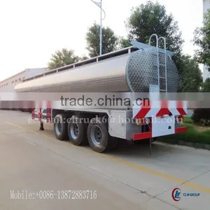 CLW 3 Axles Stainless Steel Oil Semi Trailer 42000L thumbnail-1