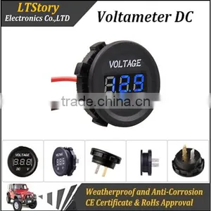 Car Battery Round DC Voltage Meter thumbnail-1