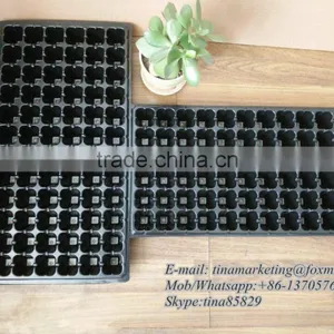 China Manufactory Black Plastic Vegetable Nursery Seed Starting Tray With 72 Cell Rooting Plugs Ready to Plant Seed Tray thumbnail-6