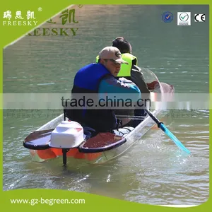 Plastic Crystal Clear Bottom Boat Polycarbonate Dinghy Transparent Kayak thumbnail-4