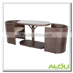 Audu Pittsburgh Outdoor Garden Rattan Dining Set thumbnail-1