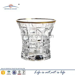Crystal Gold Rimmed Wine Glasses Wholesale thumbnail-1