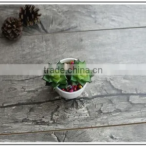 Simple Morden Desktop Decor Mini White Ceramic Flower Pots for Succulent Planter thumbnail-3