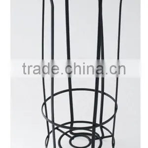 Freestanding Kitchen Use Metal Wire Tissue Paper Towel Holder Chrome thumbnail-4