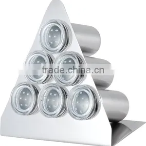 4 Pcs Magnetic Stainless Steel Condiment Container Spice Set thumbnail-3