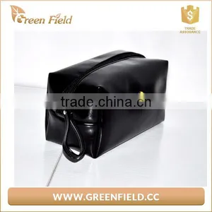 Hot New Style Black Fashion PU Toiletry Bag for Women thumbnail-3