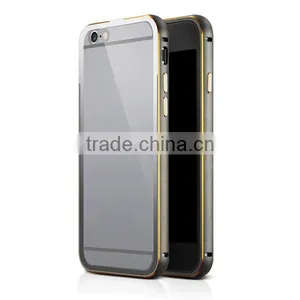 4.7-inch Mobile Phone Bumper & Transparent Rear Plate Back Cover for IPhone6 thumbnail-2