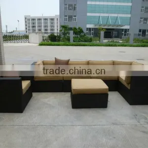 Outdoor Aluminium Furniture Cheap New Design Living Room Sofa Set Olyester Rattan thumbnail-5