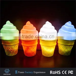 Hotsale Portable Interesting Ice Cream Shape Children LED Table Lamp thumbnail-5