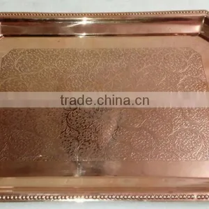 BPA FREE 100% PURE COPPER SERVICE TRAY thumbnail-2