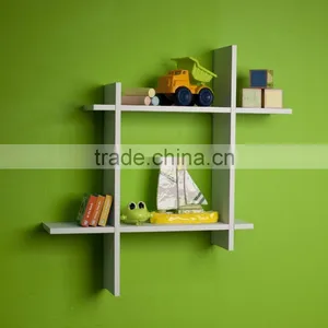 Asymmetric Laminate Square Floating Wall Shelf Lovely DIY Home Decorative Floating Wall Shelf Wholesale thumbnail-4