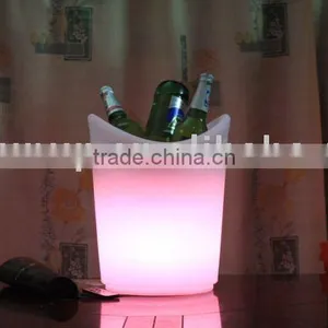 PE Material Rotational Moulding Plastic Modern LED Colour Changing Ice Bucket thumbnail-1