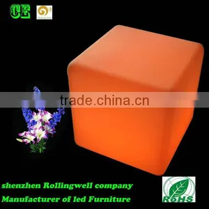 Hot Sale Color Changing Rechargeable BBattery LED Cube Illuminated LED Light Cube Lamp thumbnail-6
