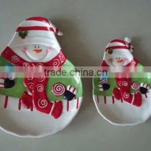 Christmas Snowman Plate SN3-45 thumbnail-1