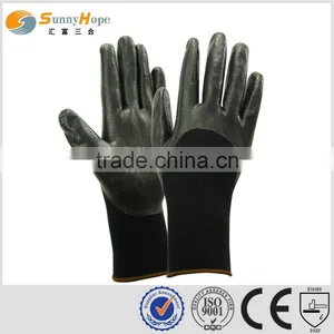 Sunny Hope Good Quality Nappy 3/4 Coated Cheap Nitrile Winter Smooth Coated Glove thumbnail-1