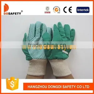 White Knit Wrist Women's Garden Gloves thumbnail-1