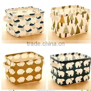 Cute Linen Desk Storage Case Cosmetic Stationery Jewellery Organizer Holder thumbnail-2