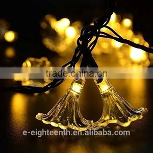2016 New Hot Sale Morning Glory Shape 20LED Solar Power Outdoor Garden String Lights for Party Christmas thumbnail-1