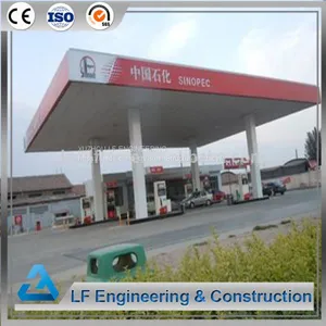 Galvanized and Prefab Steel Structure Petrol Station thumbnail-5