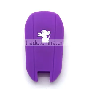 Shenzhen Super Quality Manufacturer Silicone Key Covers Remote Car Key Case for Peugeot 3008 thumbnail-4