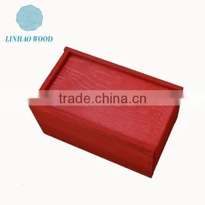 High Quality Natural Unfinished Luxury Wooden Gift Craft Box Wholesale thumbnail-3