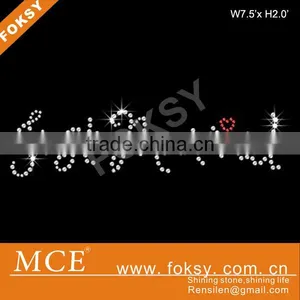 Just Married Hotfix Rhinestone Letters Wholesale thumbnail-1