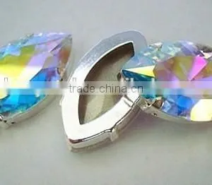 Horse Eye Marquise4200 Crystal Glass Beads With Claw Settings thumbnail-1